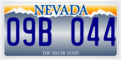 NV license plate 09B044