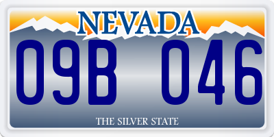 NV license plate 09B046