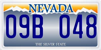 NV license plate 09B048