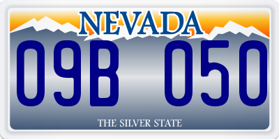 NV license plate 09B050