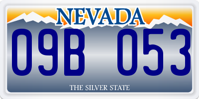 NV license plate 09B053