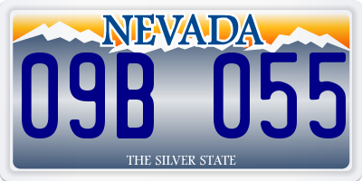 NV license plate 09B055