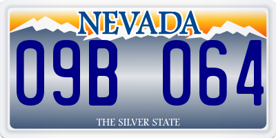 NV license plate 09B064