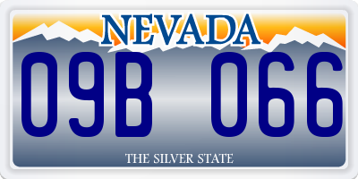 NV license plate 09B066