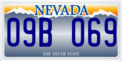 NV license plate 09B069