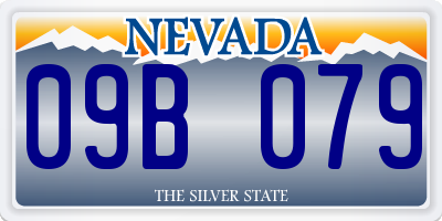 NV license plate 09B079