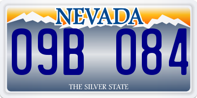 NV license plate 09B084