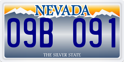 NV license plate 09B091