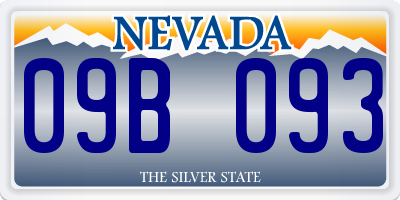 NV license plate 09B093
