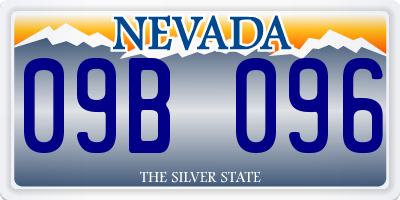 NV license plate 09B096