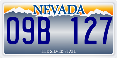 NV license plate 09B127