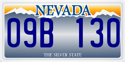 NV license plate 09B130