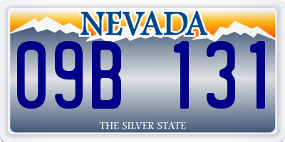 NV license plate 09B131