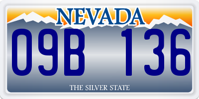 NV license plate 09B136