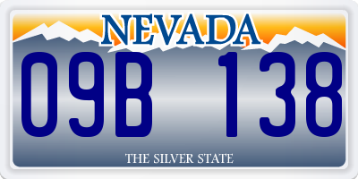 NV license plate 09B138