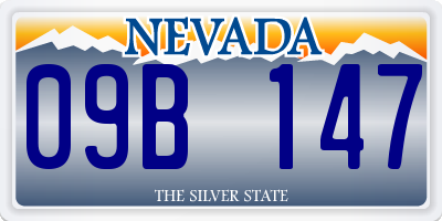 NV license plate 09B147