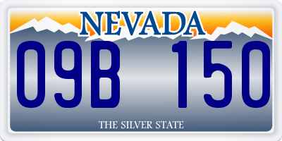 NV license plate 09B150