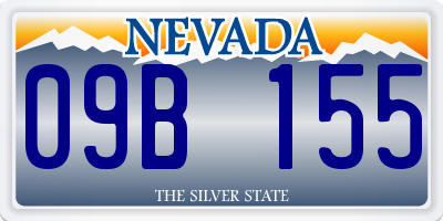 NV license plate 09B155