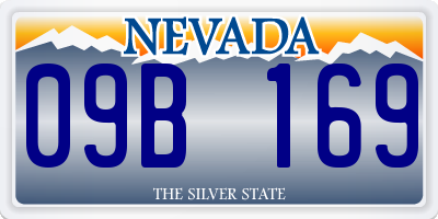 NV license plate 09B169