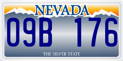 NV license plate 09B176