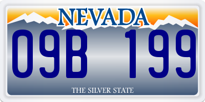 NV license plate 09B199