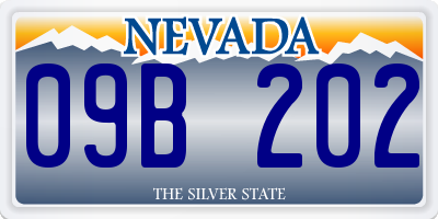 NV license plate 09B202