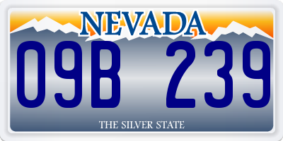 NV license plate 09B239
