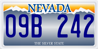 NV license plate 09B242