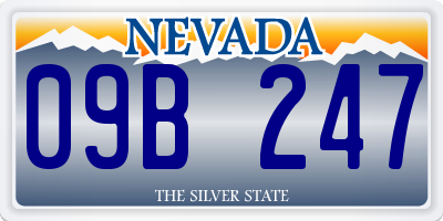 NV license plate 09B247