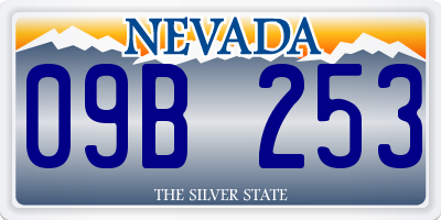 NV license plate 09B253