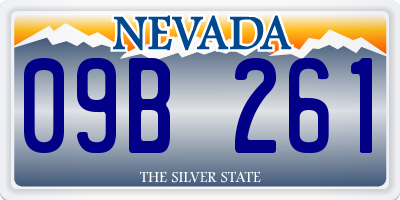 NV license plate 09B261