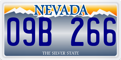 NV license plate 09B266