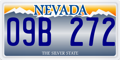 NV license plate 09B272