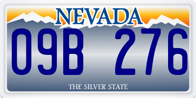 NV license plate 09B276