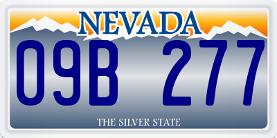 NV license plate 09B277