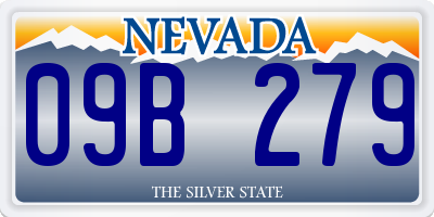 NV license plate 09B279