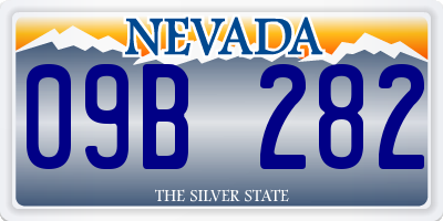 NV license plate 09B282