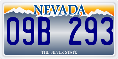 NV license plate 09B293