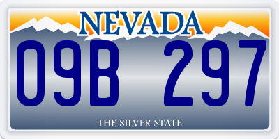 NV license plate 09B297