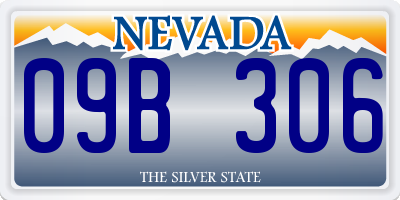 NV license plate 09B306