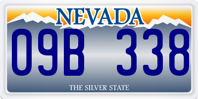 NV license plate 09B338