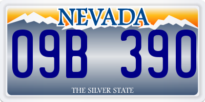 NV license plate 09B390