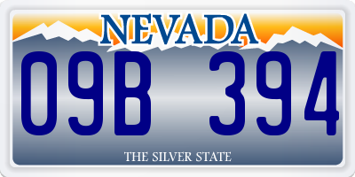 NV license plate 09B394