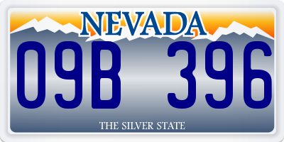 NV license plate 09B396