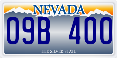 NV license plate 09B400