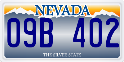 NV license plate 09B402