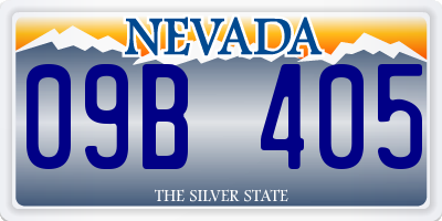 NV license plate 09B405