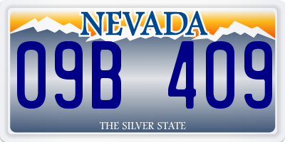NV license plate 09B409