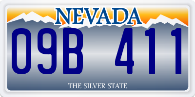 NV license plate 09B411