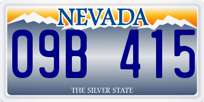 NV license plate 09B415